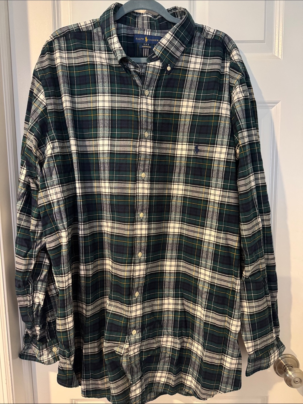 Ralph Lauren Big and Tall Plaid Button-Down Shirt